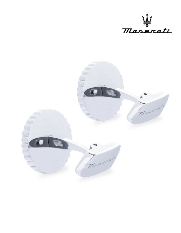 MASERATI J CUFFLINKS IP BLACK
